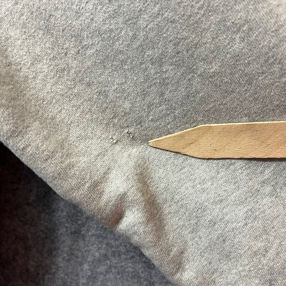 Levis Vintage Fit Trucker Denim Jacket‎ Light Wash Blue Gray Hoodie XL Hooded - Picture 3 of 9